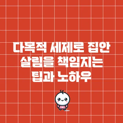 다목적 세제로 집안 살림을 책임지는 팁과 노하우