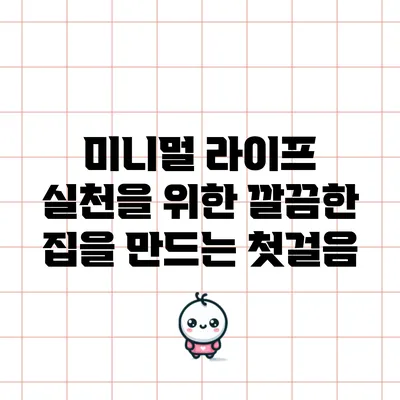 미니멀 라이프 실천을 위한 깔끔한 집을 만드는 첫걸음