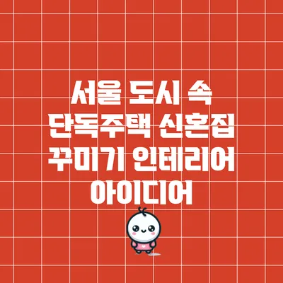 서울 도시 속 단독주택 신혼집 꾸미기 인테리어 아이디어