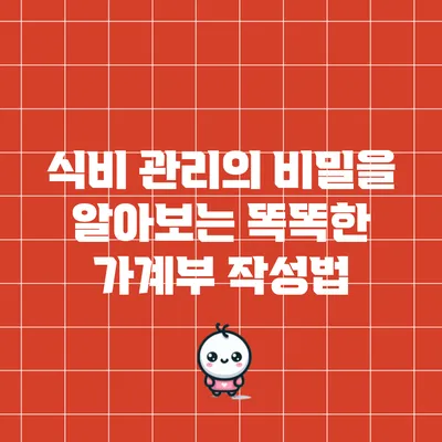 식비 관리의 비밀을 알아보는 똑똑한 가계부 작성법