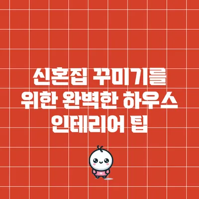 신혼집 꾸미기를 위한 완벽한 하우스 인테리어 팁