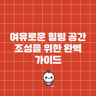 여유로운 힐링 공간 조성을 위한 완벽 가이드