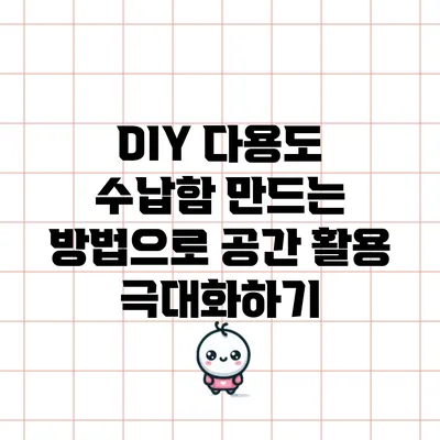 DIY 다용도 수납함 만드는 방법으로 공간 활용 극대화하기