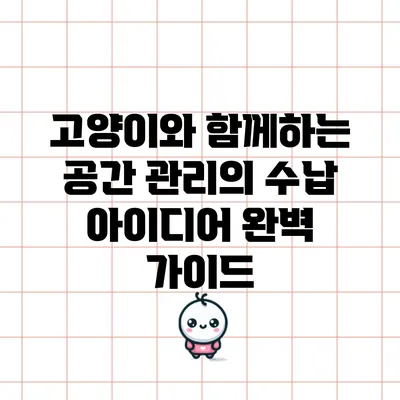 고양이와 함께하는 공간 관리의 수납 아이디어 완벽 가이드