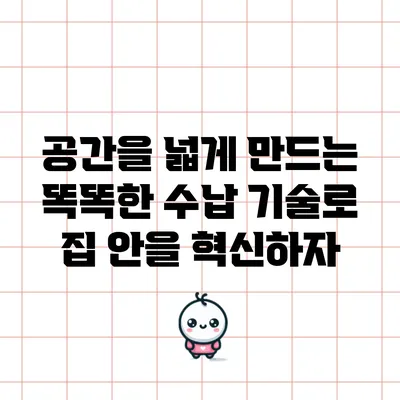 공간을 넓게 만드는 똑똑한 수납 기술로 집 안을 혁신하자