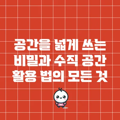 공간을 넓게 쓰는 비밀과 수직 공간 활용 법의 모든 것