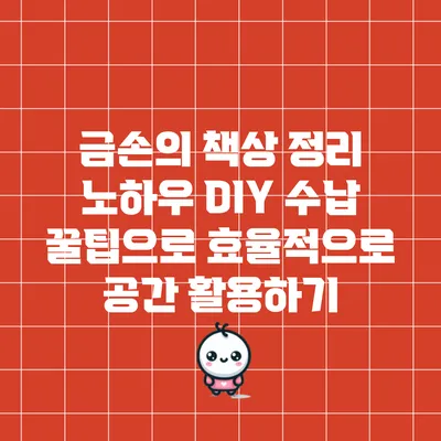 금손의 책상 정리 노하우: DIY 수납 꿀팁으로 효율적으로 공간 활용하기