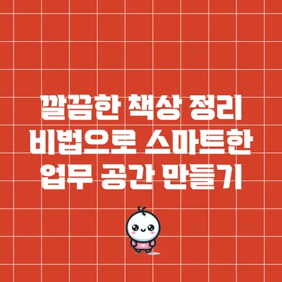 깔끔한 책상 정리 비법으로 스마트한 업무 공간 만들기