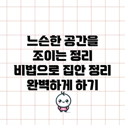 느슨한 공간을 조이는 정리 비법으로 집안 정리 완벽하게 하기