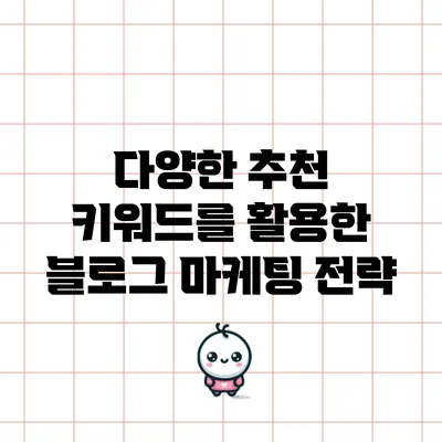 다양한 추천 키워드를 활용한 블로그 마케팅 전략