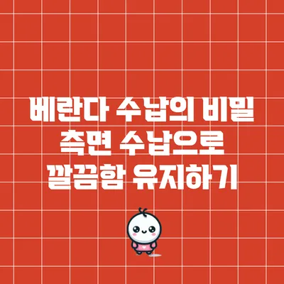 베란다 수납의 비밀: 측면 수납으로 깔끔함 유지하기