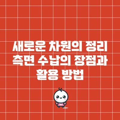 새로운 차원의 정리: 측면 수납의 장점과 활용 방법