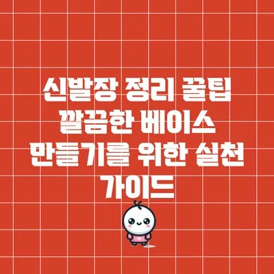 신발장 정리 꿀팁: 깔끔한 베이스 만들기를 위한 실천 가이드