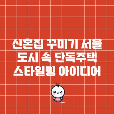 신혼집 꾸미기: 서울 도시 속 단독주택 스타일링 아이디어