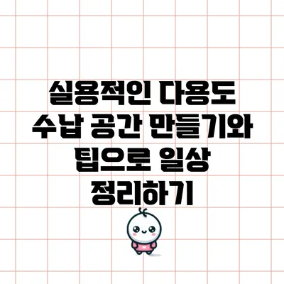 실용적인 다용도 수납 공간 만들기와 팁으로 일상 정리하기