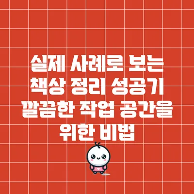 실제 사례로 보는 책상 정리 성공기: 깔끔한 작업 공간을 위한 비법