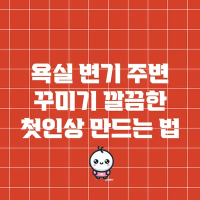 욕실 변기 주변 꾸미기: 깔끔한 첫인상 만드는 법