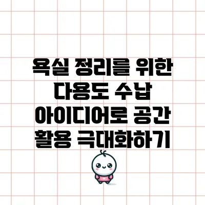 욕실 정리를 위한 다용도 수납 아이디어로 공간 활용 극대화하기