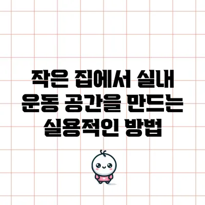 작은 집에서 실내 운동 공간을 만드는 실용적인 방법