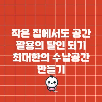 작은 집에서도 공간 활용의 달인 되기: 최대한의 수납공간 만들기