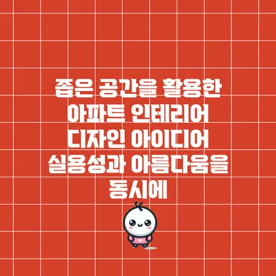 좁은 공간을 활용한 아파트 인테리어 디자인 아이디어: 실용성과 아름다움을 동시에