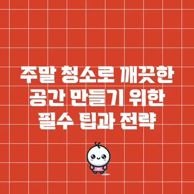 주말 청소로 깨끗한 공간 만들기 위한 필수 팁과 전략