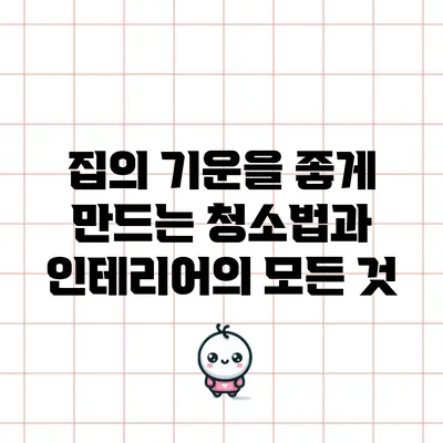 집의 기운을 좋게 만드는 청소법과 인테리어의 모든 것