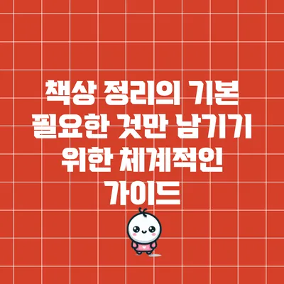 책상 정리의 기본: 필요한 것만 남기기 위한 체계적인 가이드