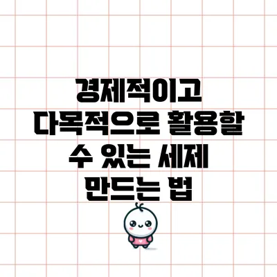 경제적이고 다목적으로 활용할 수 있는 세제 만드는 법