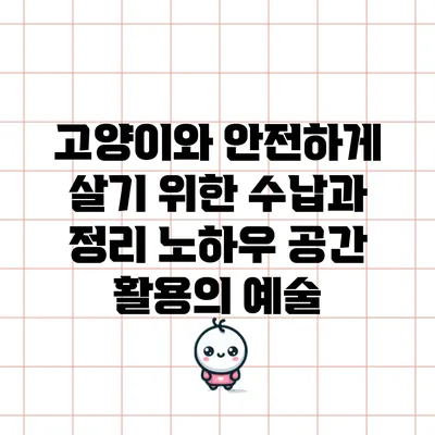 고양이와 안전하게 살기 위한 수납과 정리 노하우: 공간 활용의 예술