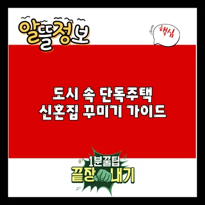 도시 속 단독주택 신혼집 꾸미기 가이드