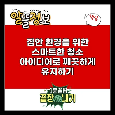 집안 환경을 위한 스마트한 청소 아이디어로 깨끗하게 유지하기