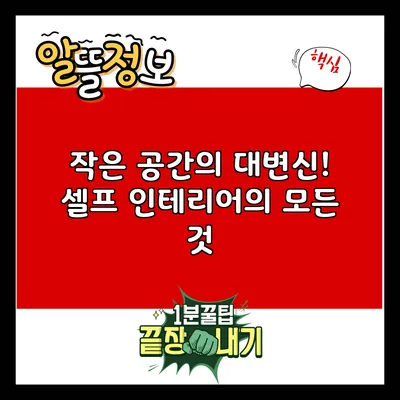 작은 공간의 대변신! 셀프 인테리어의 모든 것