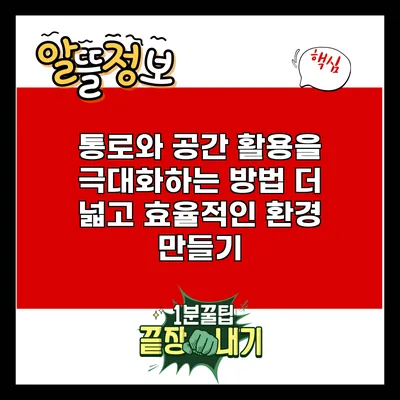 통로와 공간 활용을 극대화하는 방법: 더 넓고 효율적인 환경 만들기